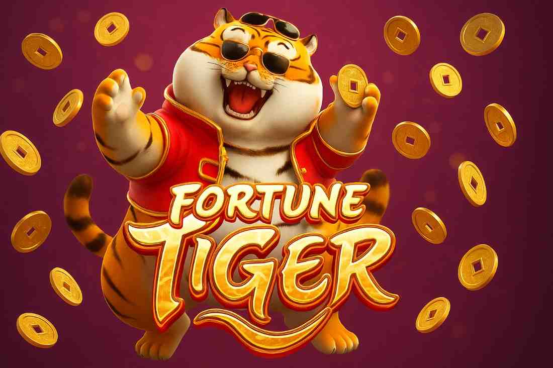 Tigre dourado sorridente no jogo Fortune Tiger do 78R Cassino.